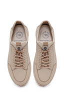 Derimod Fly Male Gray Lace-Up Leather Casual Sneaker | Derimod
