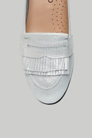 Gray Women's Leather Loafer | Derimod