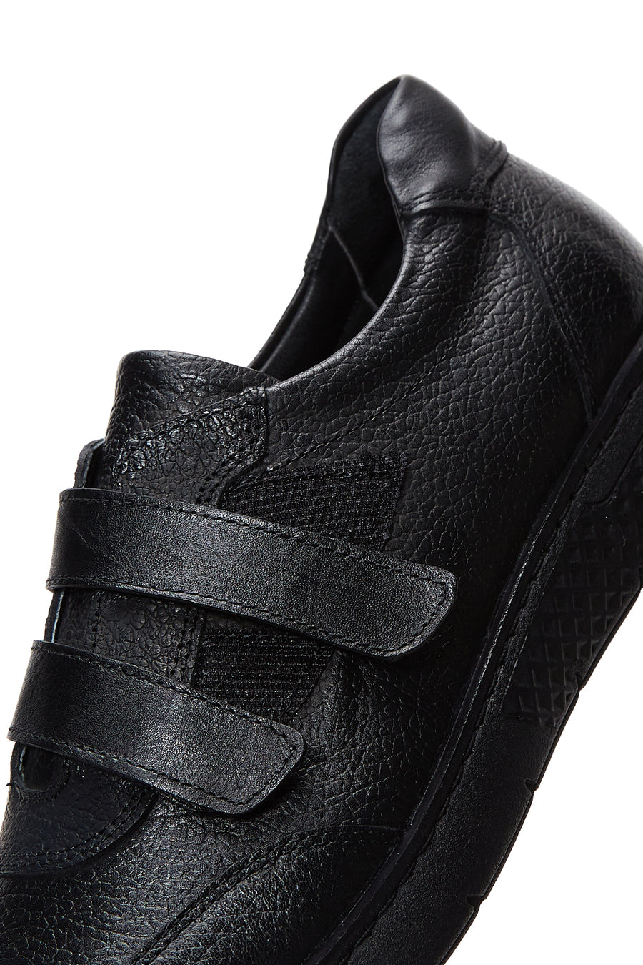 Women's Black Leather Comfort Shoes