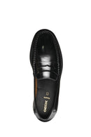 Geox Erkek Siyah U Recanati - Brushs.Lea Deri Loafer | Derimod