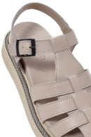 Women's Mink Strap Leather Comfort Sandals | Derimod