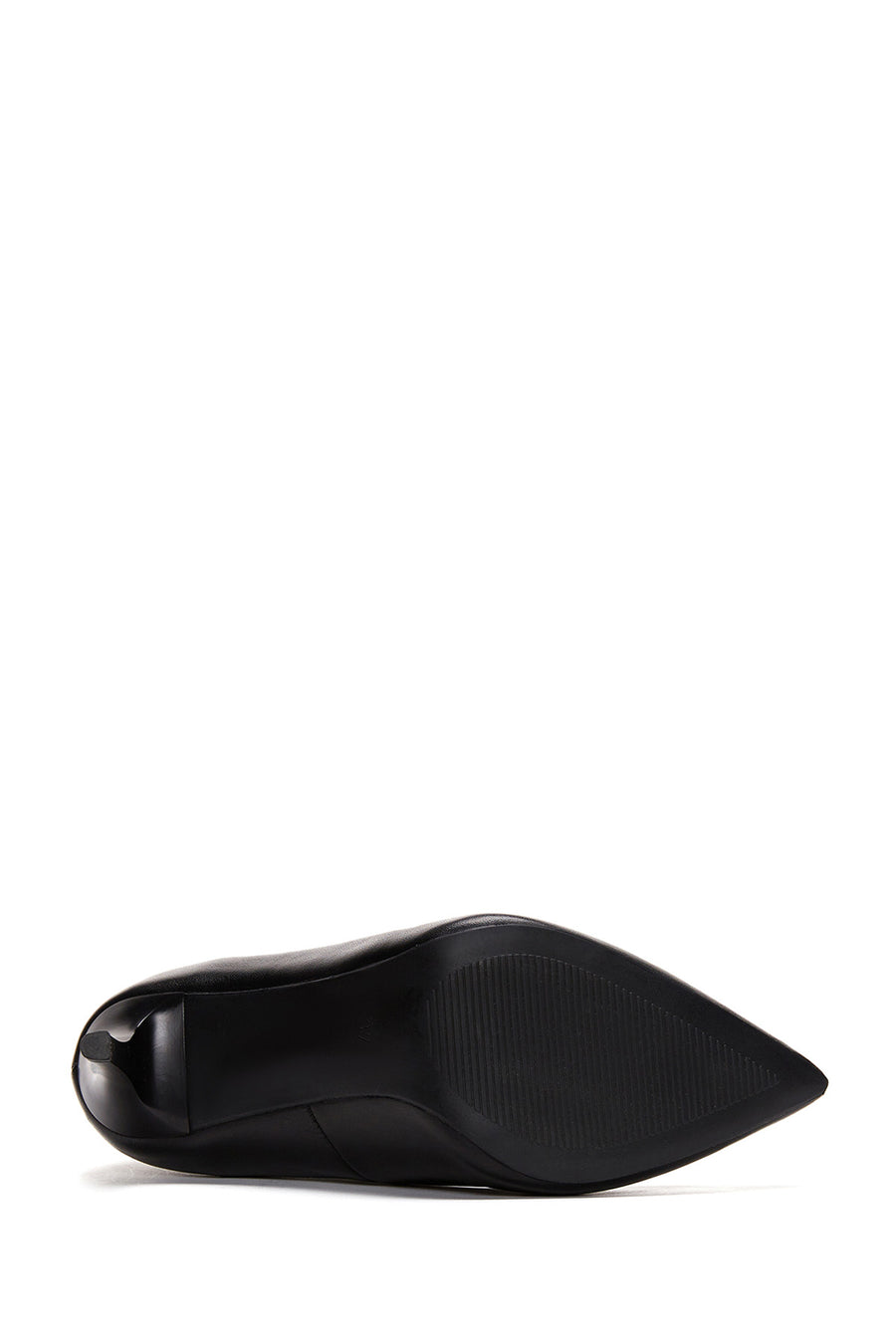 Women's Black High Heel Leather Stiletto