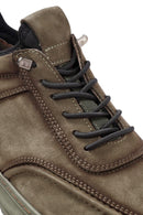 Men's Khaki Lace-Up Suede Leather Casual Shoes | Derimod