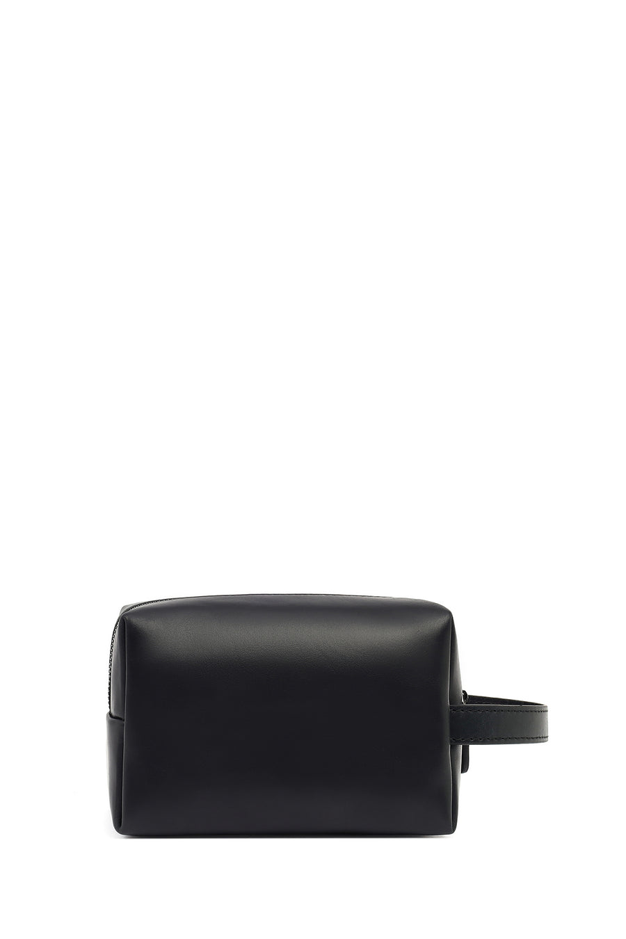 Men's Black Leather Mini Handbag