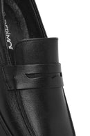 Men's Black Leather Casual Loafer | Derimod