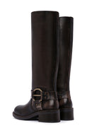 Women's Brown Leather Boots | Derimod
