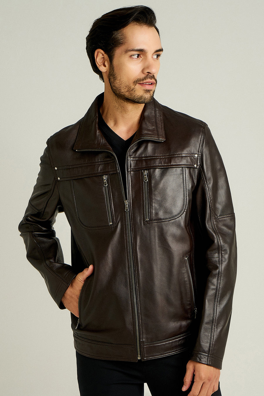 HENRY MEN'S LEATHER JACKET