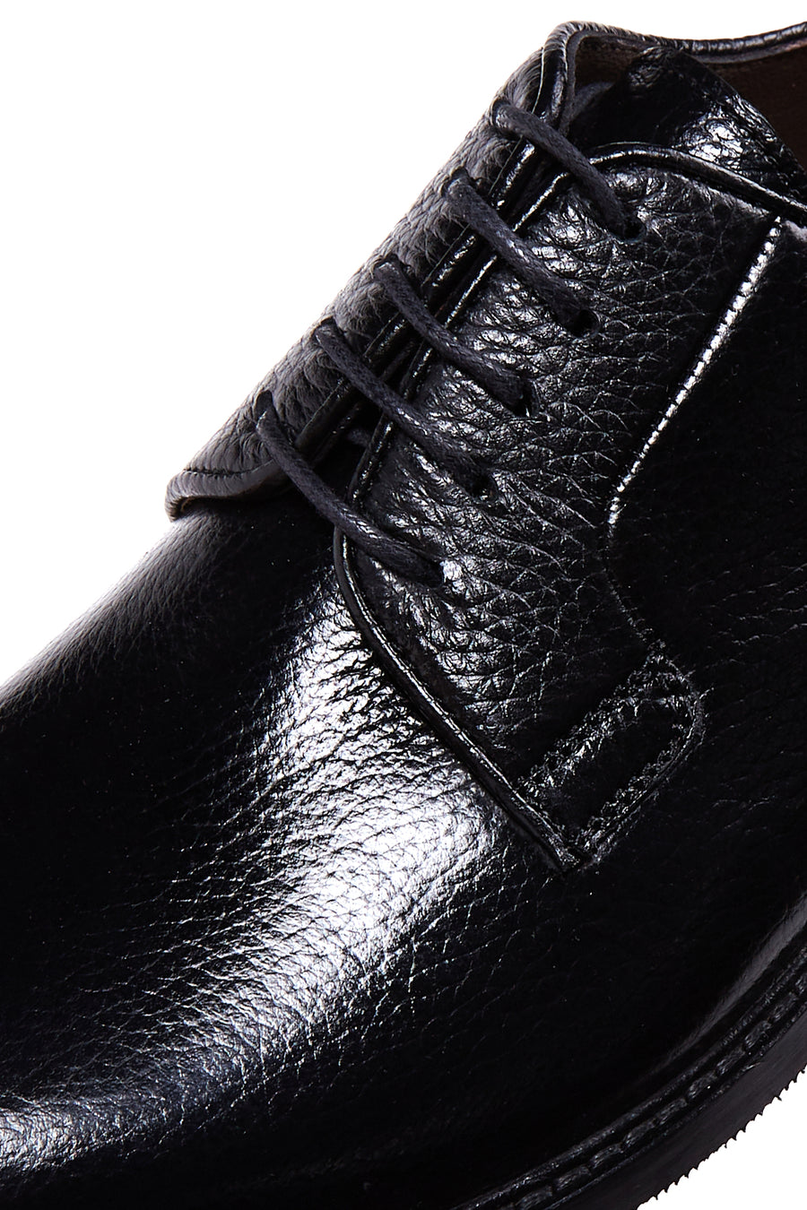
Men's Black Lace-Up Leather Classic Shoes
