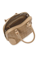 Women's Brown Long Strap Printed Crossbody Bag | Derimod