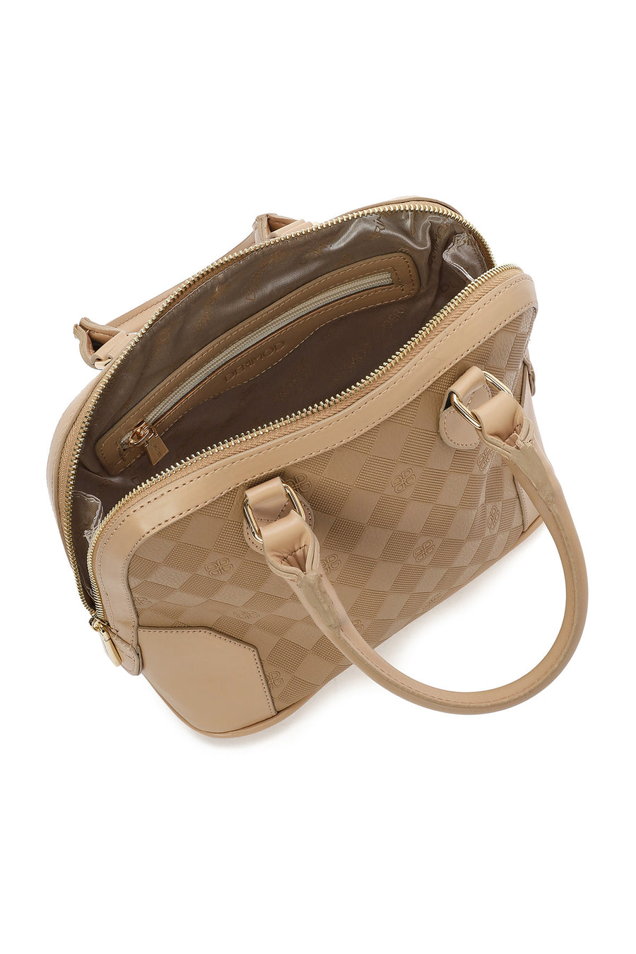 Women's Brown Long Strap Printed Crossbody Bag
