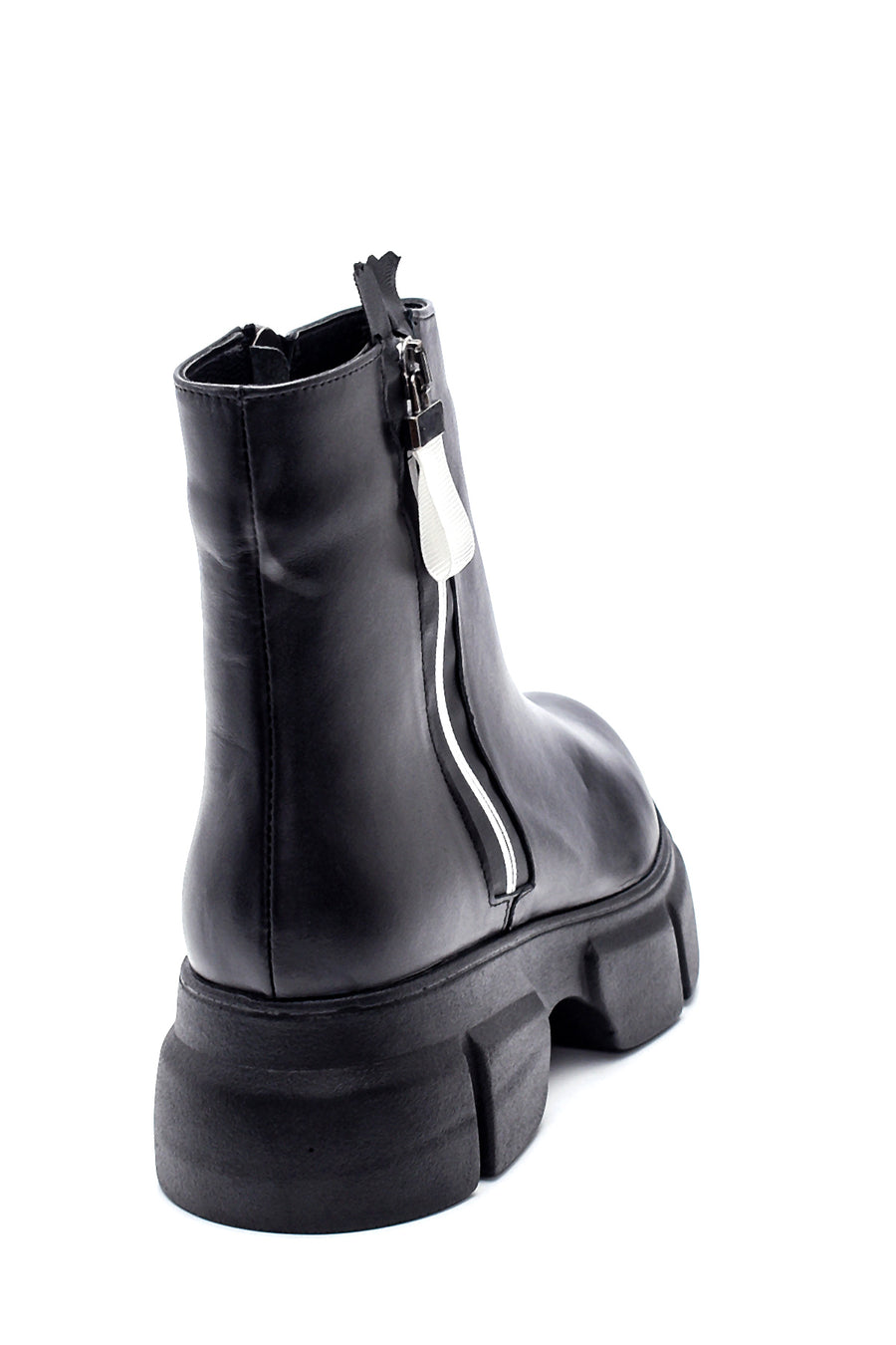 Women's Thick Soled Leather Boots