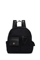 Woman Black Fabric Backpack | Derimod