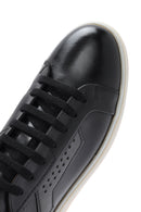Men's Black Lace-up Leather Sneaker | Derimod
