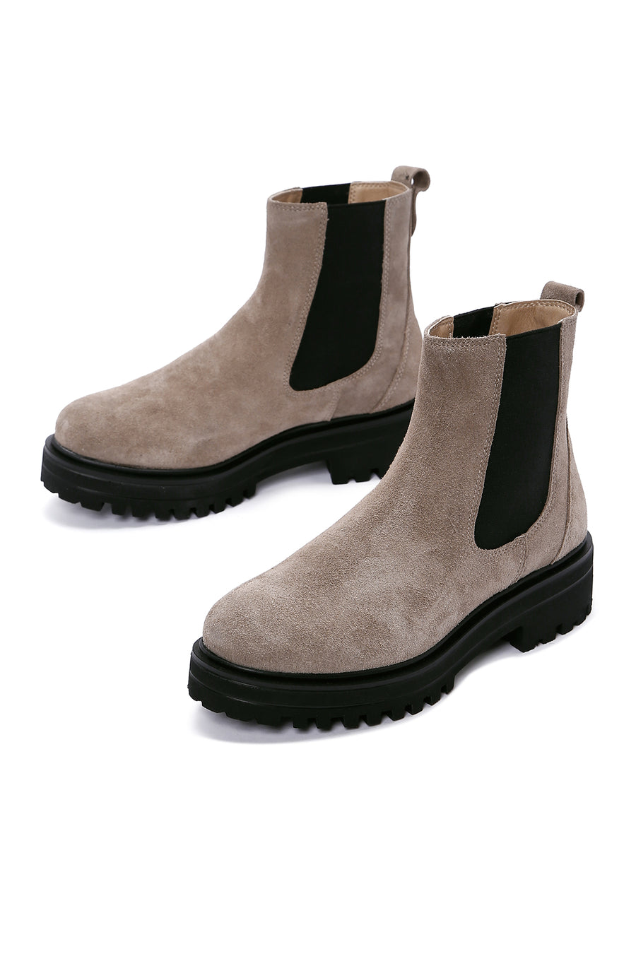 Women's Mink Suede Leather Chelsea Boots