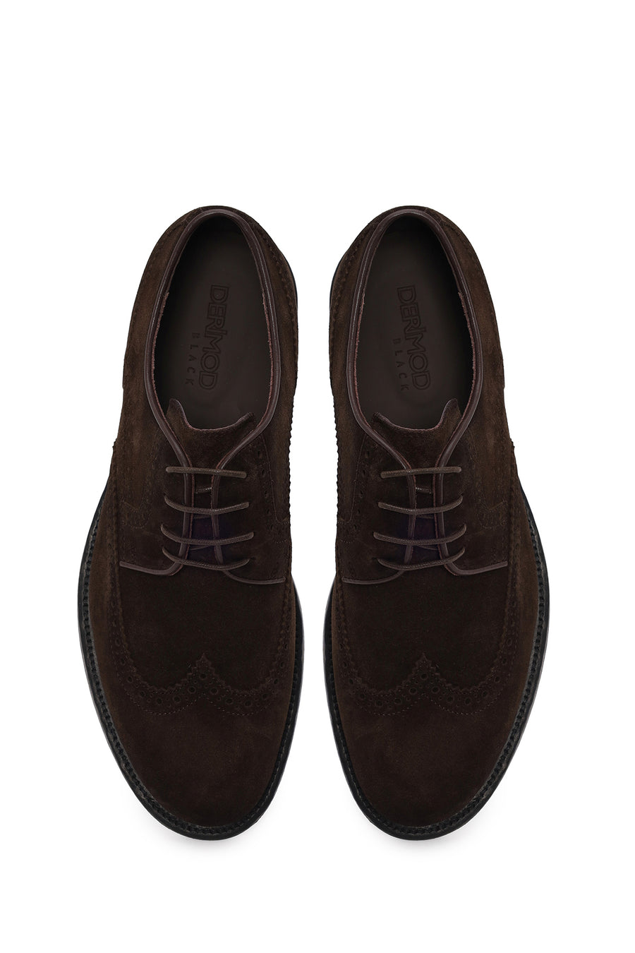 Male Brown Lace-up Suede Casual Shoes