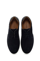 Men's Navy Blue Lace-up Leather Casual Shoes | Derimod