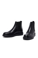 Male Black Leather Chelsea Boots | Derimod