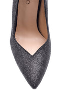 Women's Silvery Leather Stiletto | Derimod
