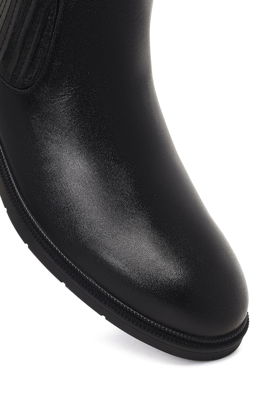 Men's Black Leather Chelsea Boot