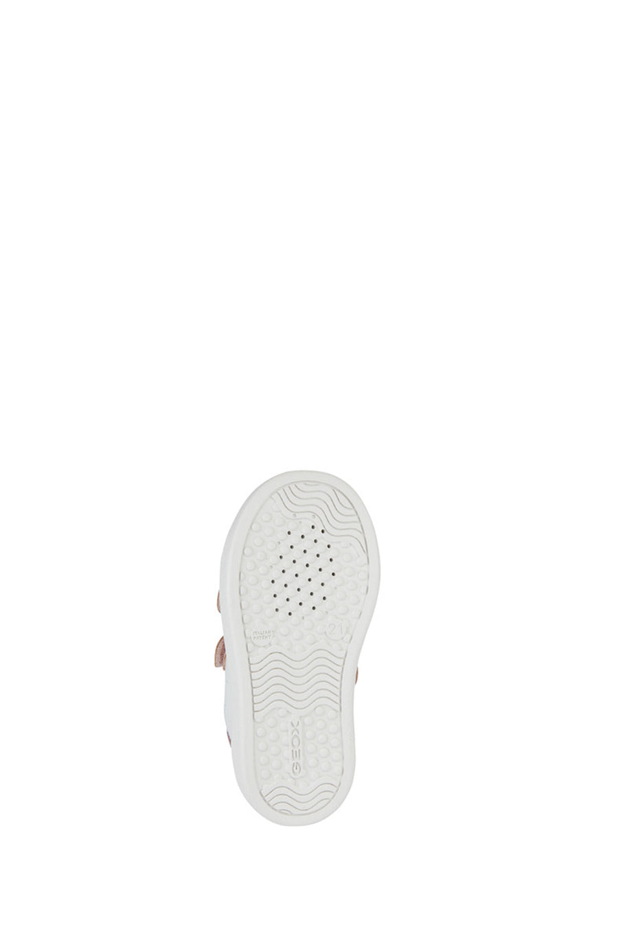 Geox Baby Girl White Nashik Strappy Leather Sneakers