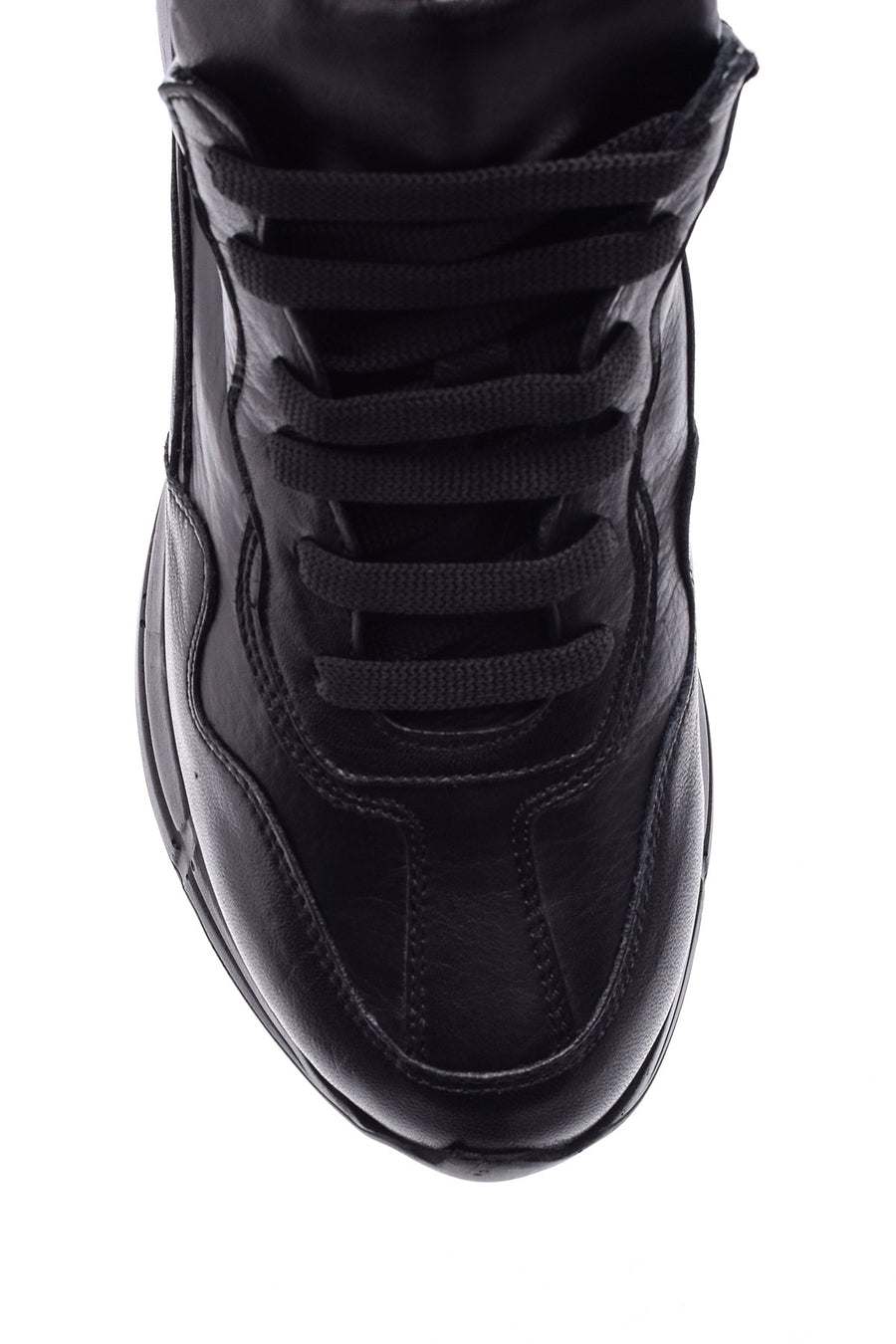 Kadın Yüksek Tabanlı Deri Sneaker