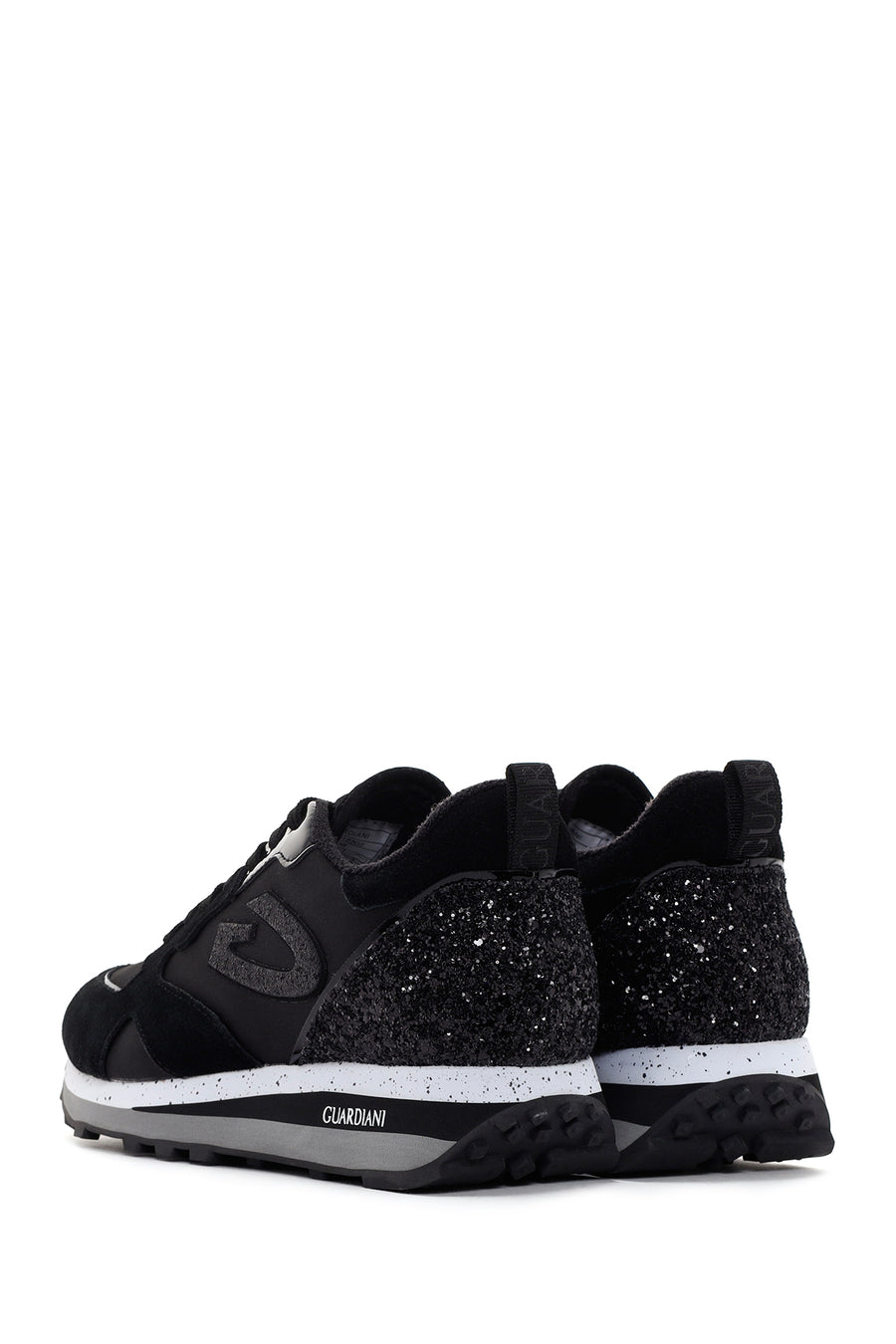 Alberto Guardiani Women's Black Wen Thick Soled Stone Sneaker