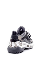 Women's Patterned Leather Sneaker | Derimod