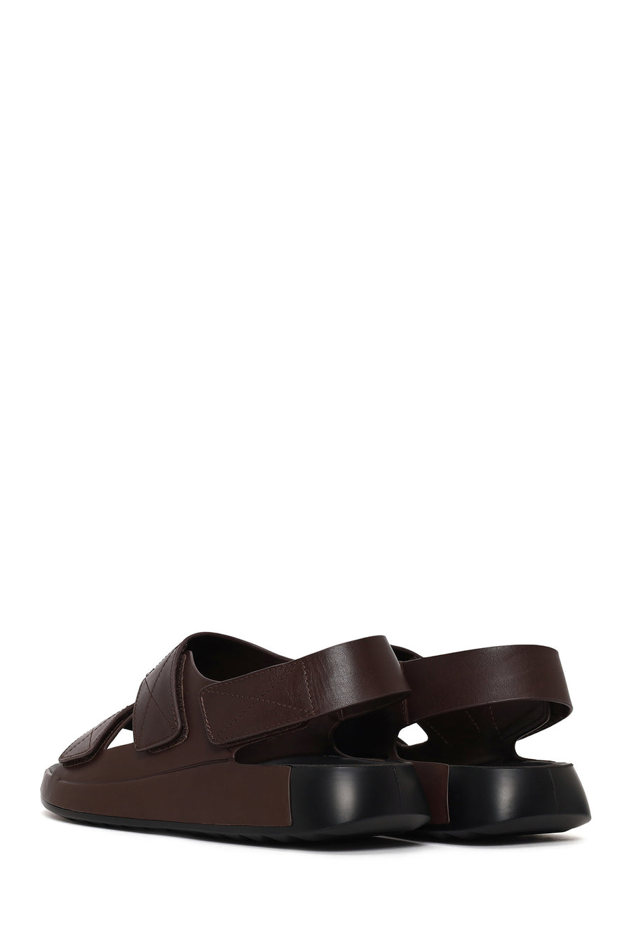 Male Brown Strapped Leather Sandals