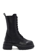 Women's Black Zippered Boots | Derimod