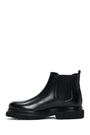 Men's Black Leather Chelsea Boots | Derimod