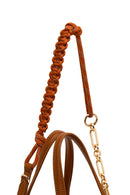Woman Khaki Long-Strap Printed Shoulder Bag | Derimod