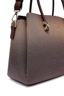 Woman Brown Long-Strap Printed Shoulder Bag | Derimod