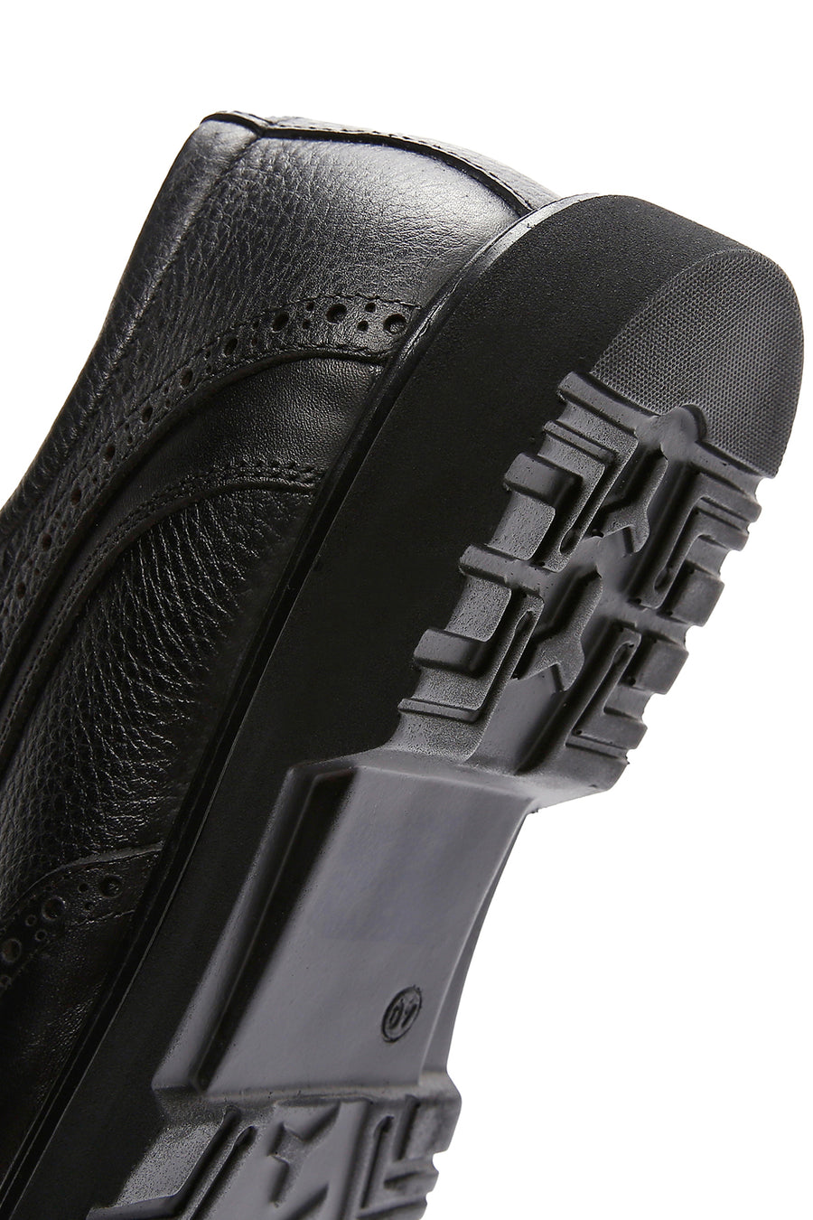 Men's Black Laced Leather Classic Shoes