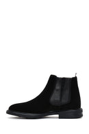 Men's Black Suede Leather Chelsea Boots | Derimod