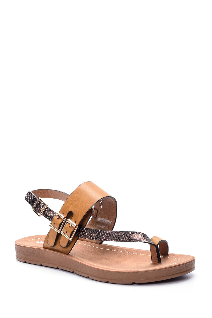 Women's Crocodile Detailed Sandals
