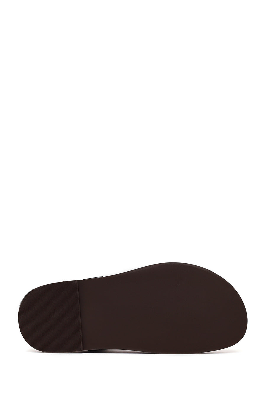 Woman Brown Leather Flip-Flop Sandal