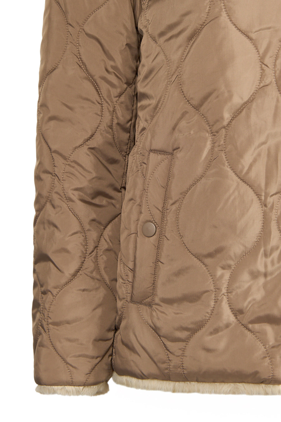 Tahoe Woman Mink Reversible Hooded Oversize Teddy Coats