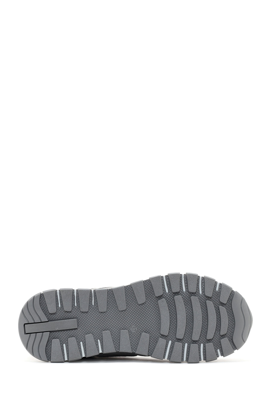Women's Anthracite Lace-Up Suede Leather Sneakers
