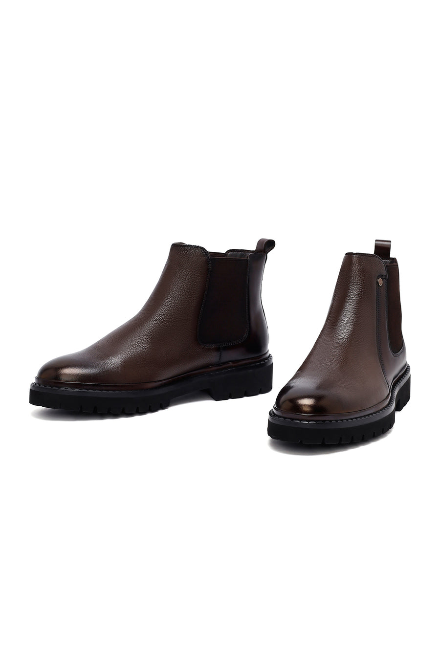 Male Brown Leather Chelsea Boots