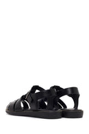 Women's Black Ankle Buckle Sandals | Derimod