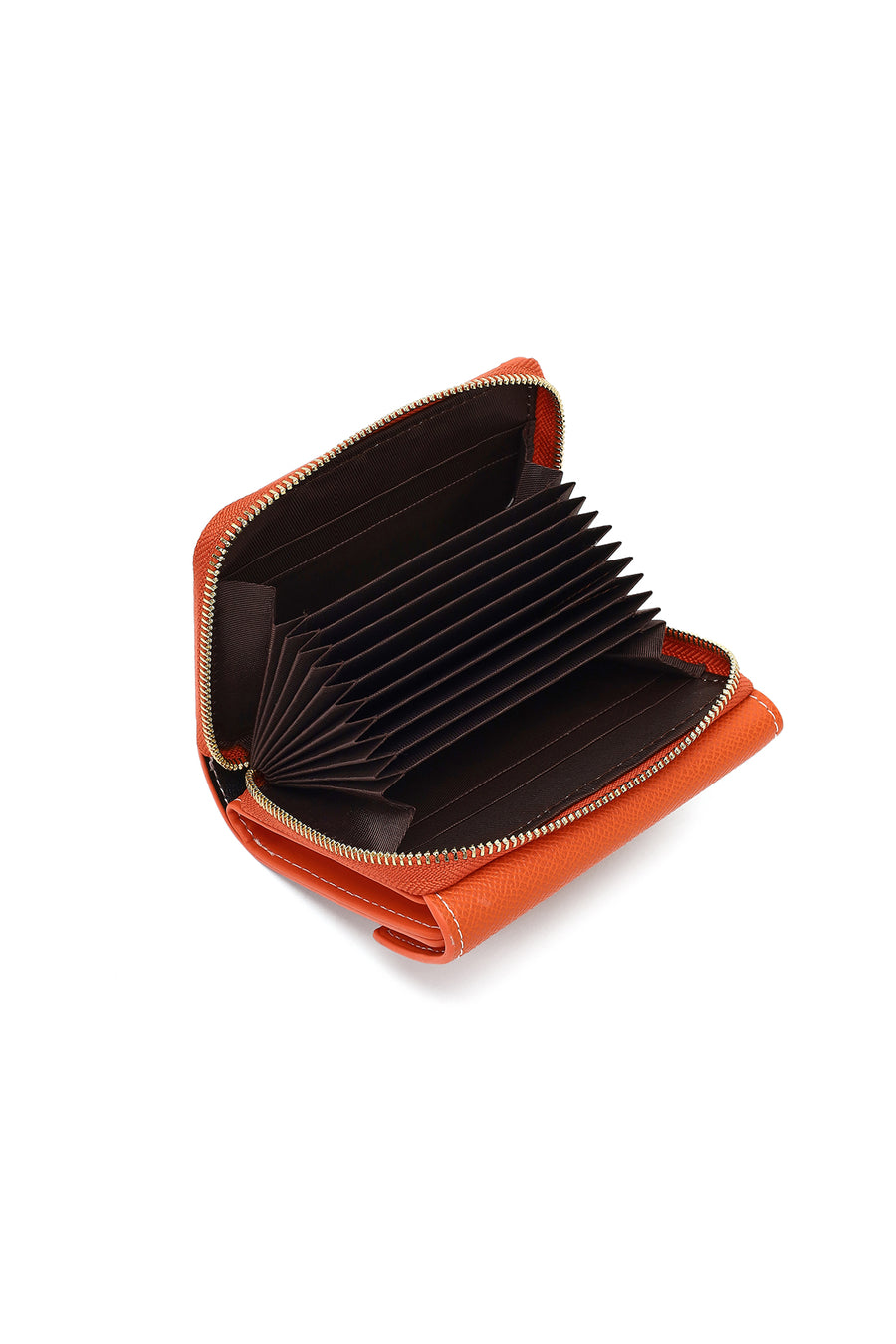 Women's Orange Printed Wallet