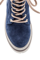 Women's Leather Suede Zippered Boots | Derimod