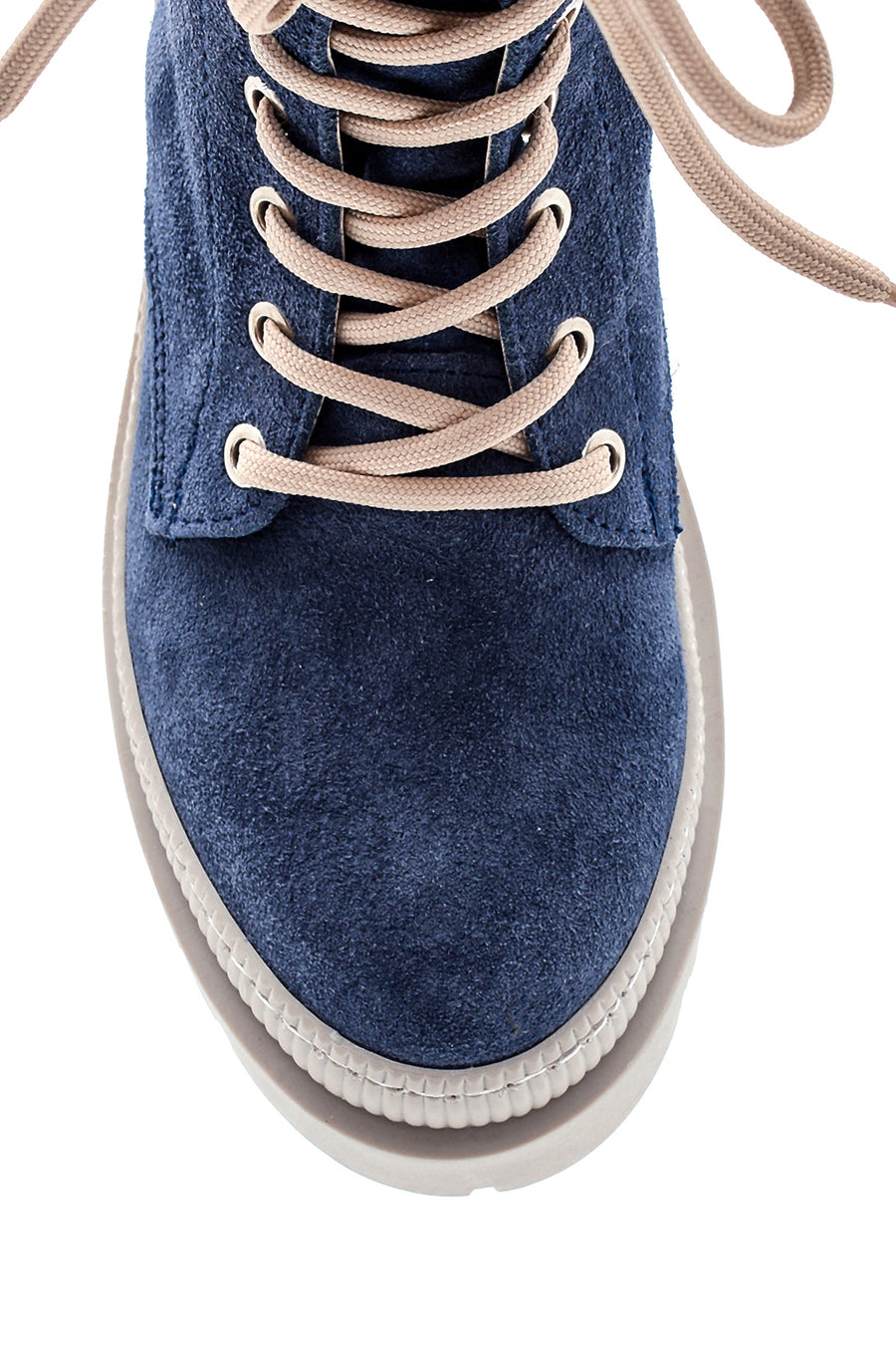 Women's Leather Suede Zippered Boots