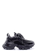 Women's Leather High-Sole Sneaker | Derimod