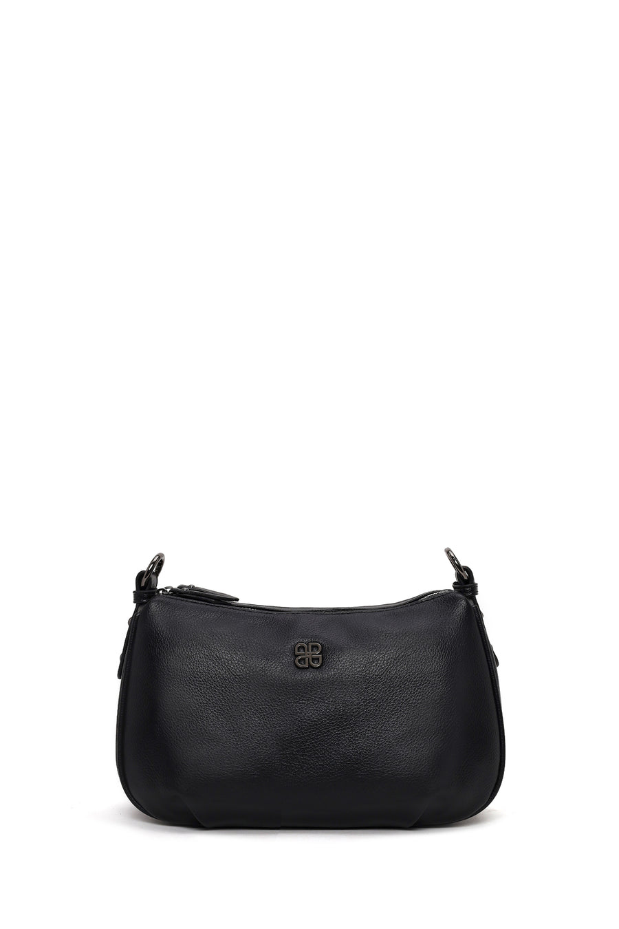 Woman Black Long-Strap Casual Shoulder Bag