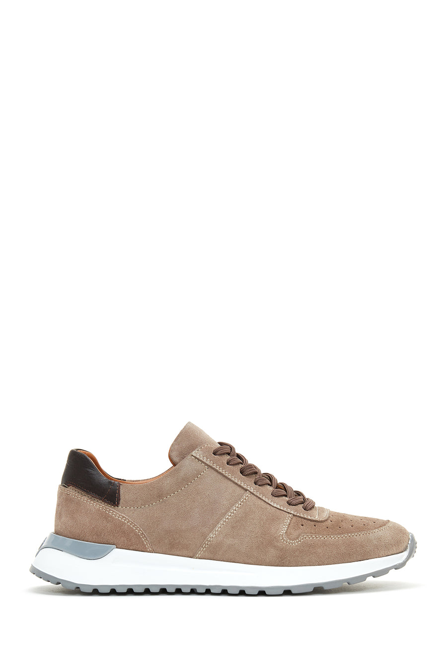 Men's Mink Suede Leather Sneaker 22WFD621310 | Derimod