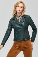 Isabella Women's Leather Jacket | Derimod