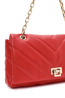 Women's Red Chain Strap Quilted Shoulder Bag | Derimod