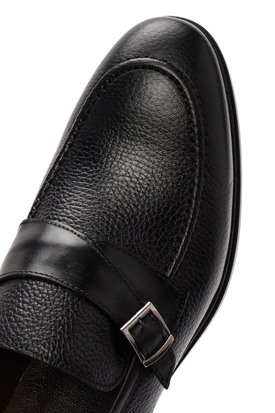 Men's Black Leather Casual Loafer