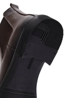 Male Brown Leather Casual Chelsea Boots | Derimod